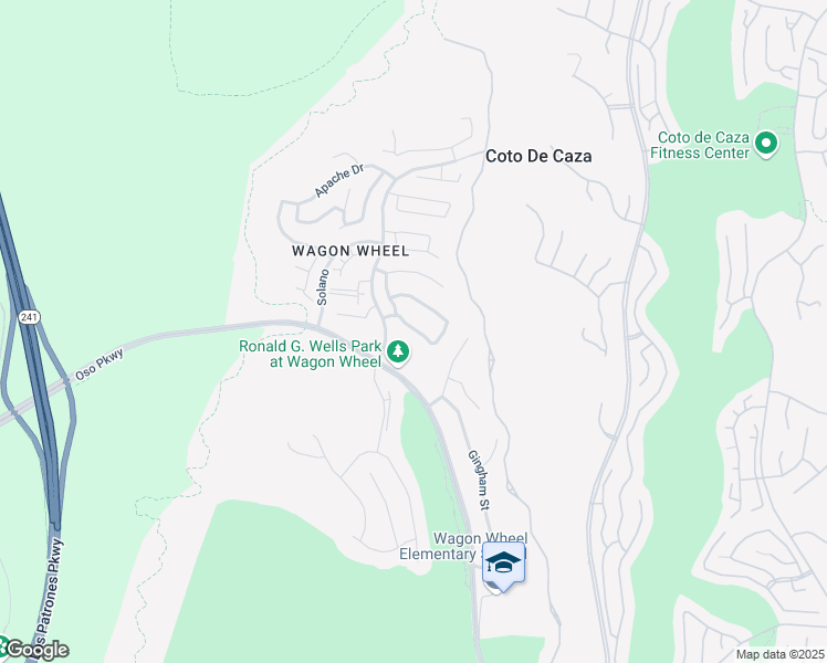 map of restaurants, bars, coffee shops, grocery stores, and more near 16 Homestead Drive in Trabuco Canyon