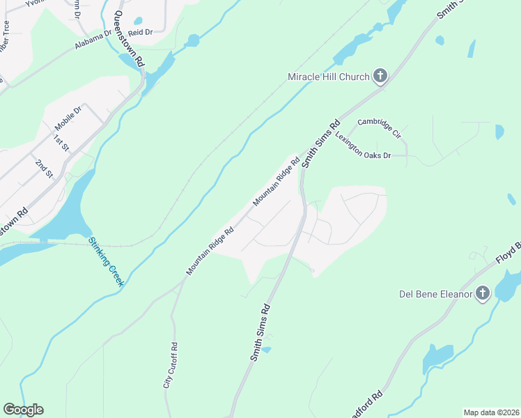 map of restaurants, bars, coffee shops, grocery stores, and more near 6437 Mountain Ridge Road in Trussville