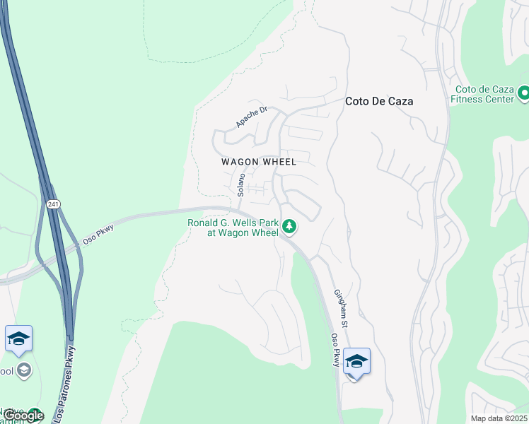 map of restaurants, bars, coffee shops, grocery stores, and more near 66 Mesquite in Trabuco Canyon