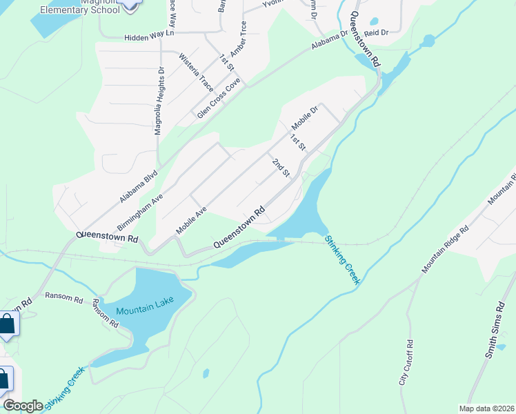map of restaurants, bars, coffee shops, grocery stores, and more near 2942 Queenstown Rd in Trussville