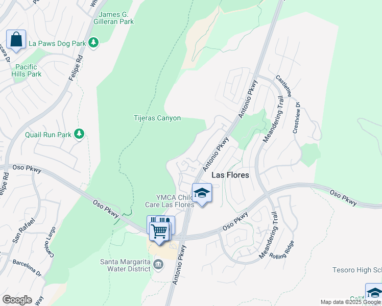 map of restaurants, bars, coffee shops, grocery stores, and more near 191 Seacountry Lane in Rancho Santa Margarita