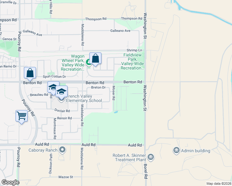 map of restaurants, bars, coffee shops, grocery stores, and more near 32801 Benton Street in Winchester