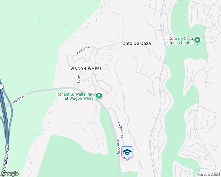 map of restaurants, bars, coffee shops, grocery stores, and more near 42 Clementine Street in Coto de Caza