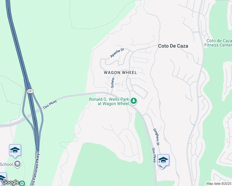 map of restaurants, bars, coffee shops, grocery stores, and more near 18 Mesquite in Trabuco Canyon