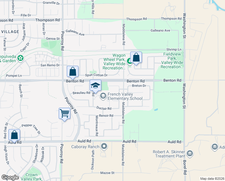 map of restaurants, bars, coffee shops, grocery stores, and more near 32398 Jardin Court in Winchester