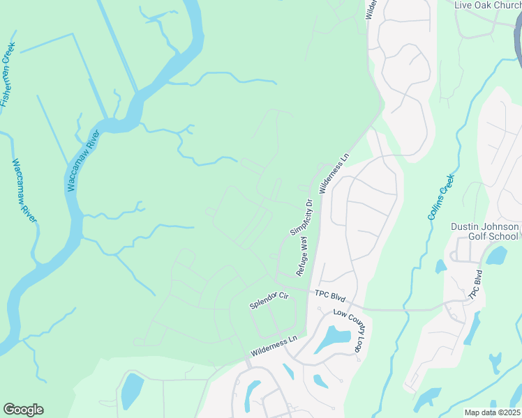 map of restaurants, bars, coffee shops, grocery stores, and more near 2084 Silver Island Way in Murrells Inlet