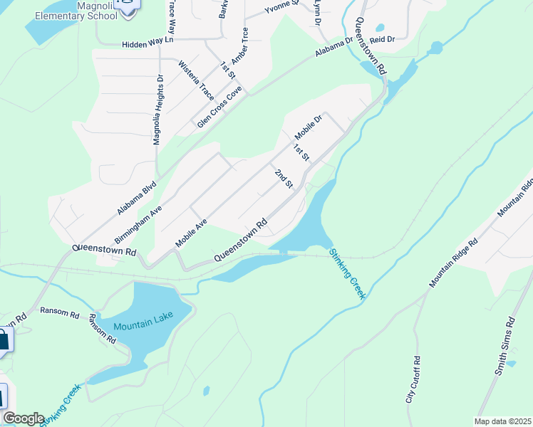 map of restaurants, bars, coffee shops, grocery stores, and more near 2962 Queenstown Road in Trussville