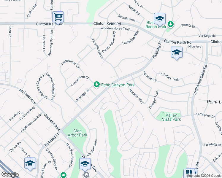 map of restaurants, bars, coffee shops, grocery stores, and more near 23763 Vía Compadres in Murrieta