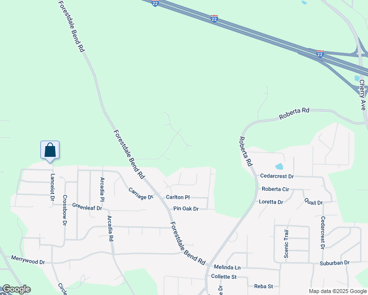map of restaurants, bars, coffee shops, grocery stores, and more near 527 Timber Ridge Drive in Birmingham