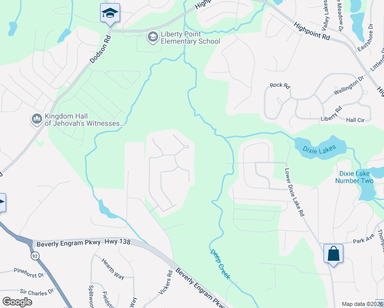 map of restaurants, bars, coffee shops, grocery stores, and more near 5771 Blacktop Court in Fairburn