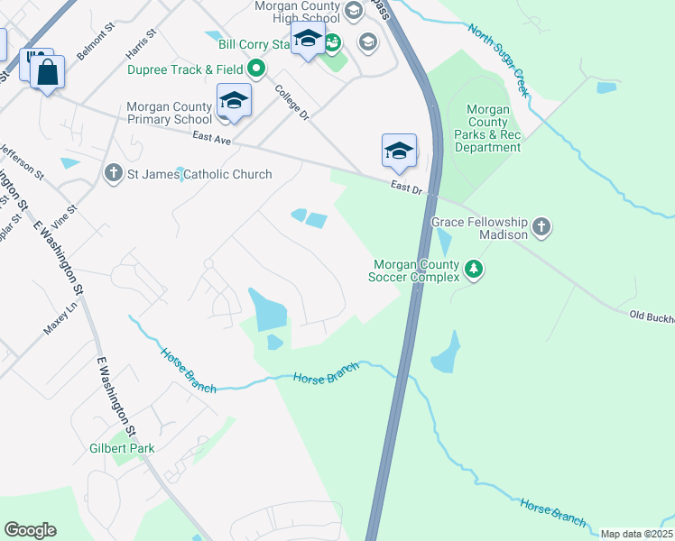 map of restaurants, bars, coffee shops, grocery stores, and more near 1664 4 Lakes Drive in Madison