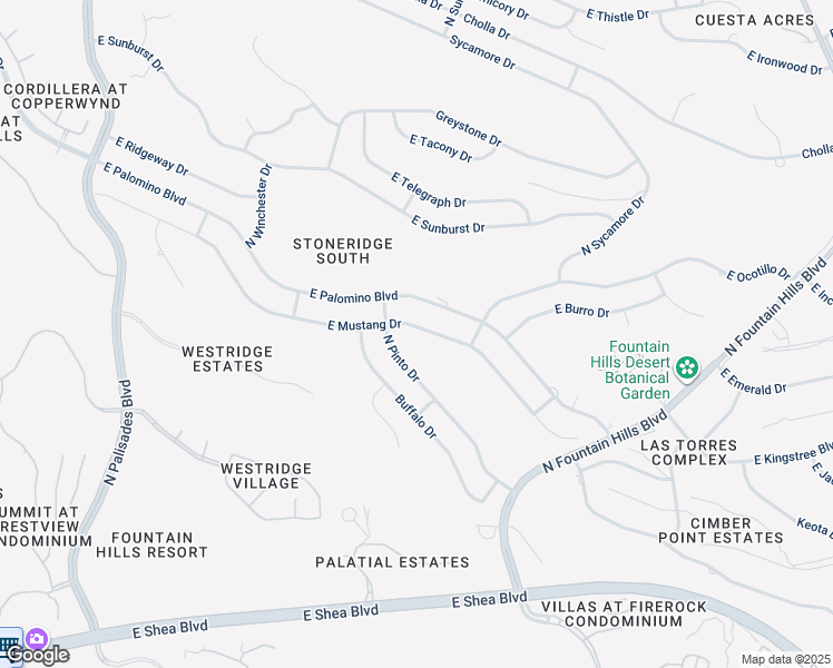 map of restaurants, bars, coffee shops, grocery stores, and more near 11233 North Pinto Drive in Fountain Hills