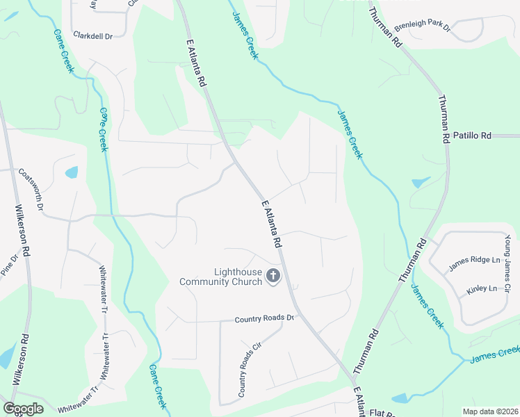 map of restaurants, bars, coffee shops, grocery stores, and more near 1796 East Atlanta Road in Stockbridge