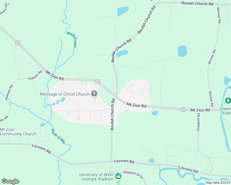 map of restaurants, bars, coffee shops, grocery stores, and more near 1605 Mount Zion Road in Carrollton