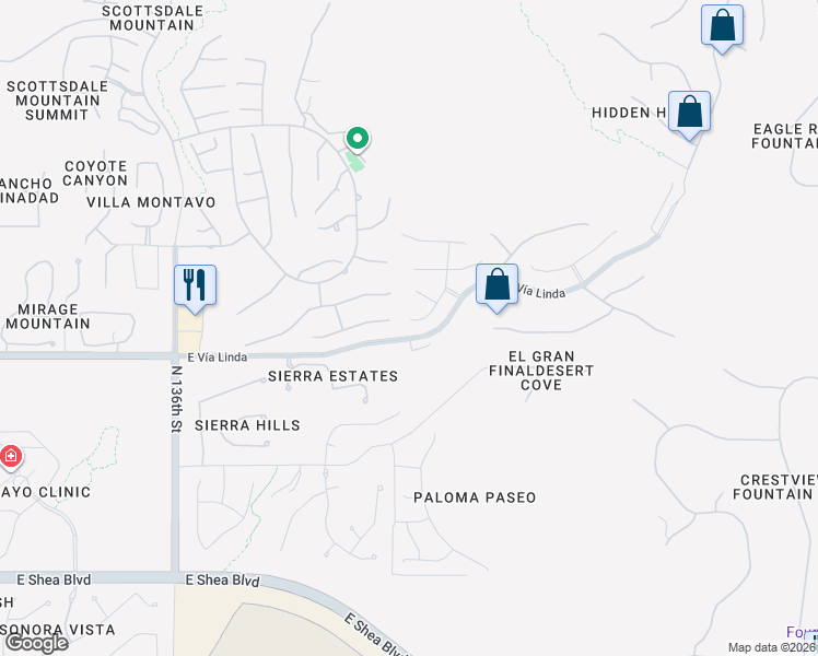 map of restaurants, bars, coffee shops, grocery stores, and more near 11408 141st Street in Scottsdale
