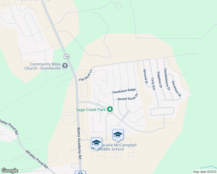 map of restaurants, bars, coffee shops, grocery stores, and more near 113 Caladium Court in Graniteville