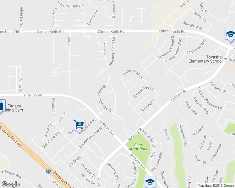 map of restaurants, bars, coffee shops, grocery stores, and more near 23412 Caliente Springs Avenue in Murrieta