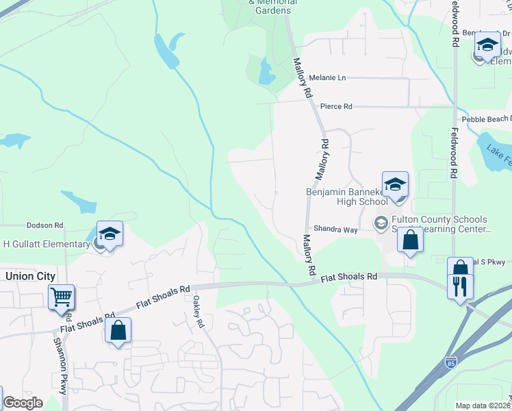 map of restaurants, bars, coffee shops, grocery stores, and more near 860 Tallulah Court in Atlanta