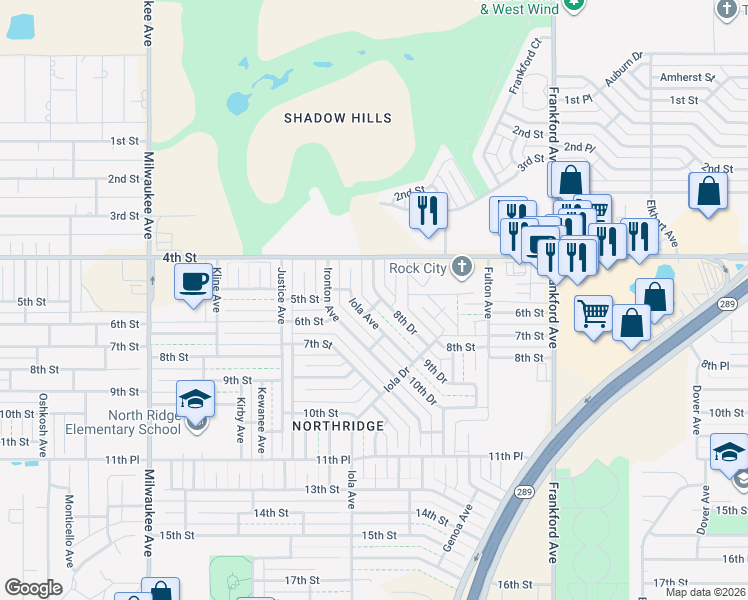 map of restaurants, bars, coffee shops, grocery stores, and more near 418 Hyden Avenue in Lubbock