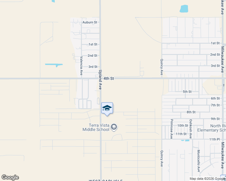 map of restaurants, bars, coffee shops, grocery stores, and more near 7215 4th Street in Lubbock