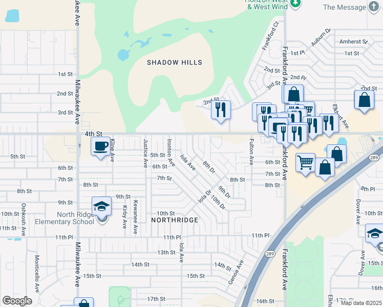 map of restaurants, bars, coffee shops, grocery stores, and more near 418 Hyden Avenue in Lubbock