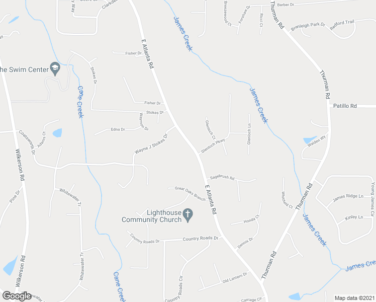 map of restaurants, bars, coffee shops, grocery stores, and more near 1799 E Atlanta Rd in Stockbridge
