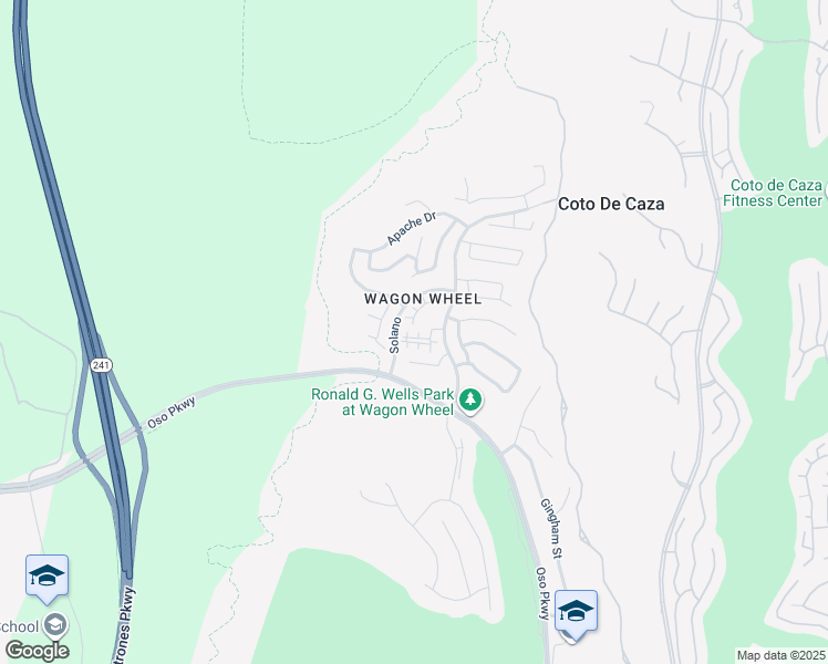 map of restaurants, bars, coffee shops, grocery stores, and more near 21 Sagebrush in Coto de Caza