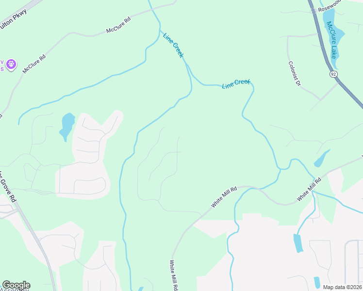 map of restaurants, bars, coffee shops, grocery stores, and more near 422 Samara Court in Fairburn