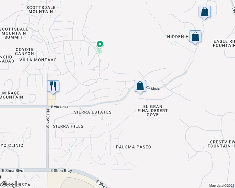 map of restaurants, bars, coffee shops, grocery stores, and more near 11408 141st Street in Scottsdale