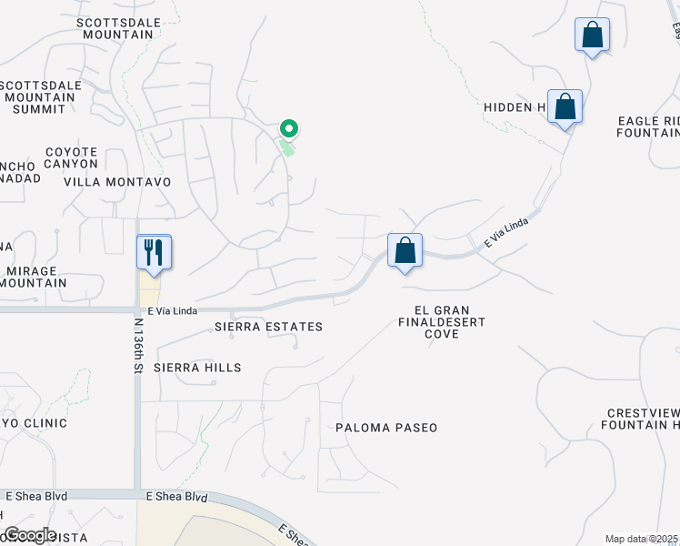 map of restaurants, bars, coffee shops, grocery stores, and more near 11408 141st Street in Scottsdale