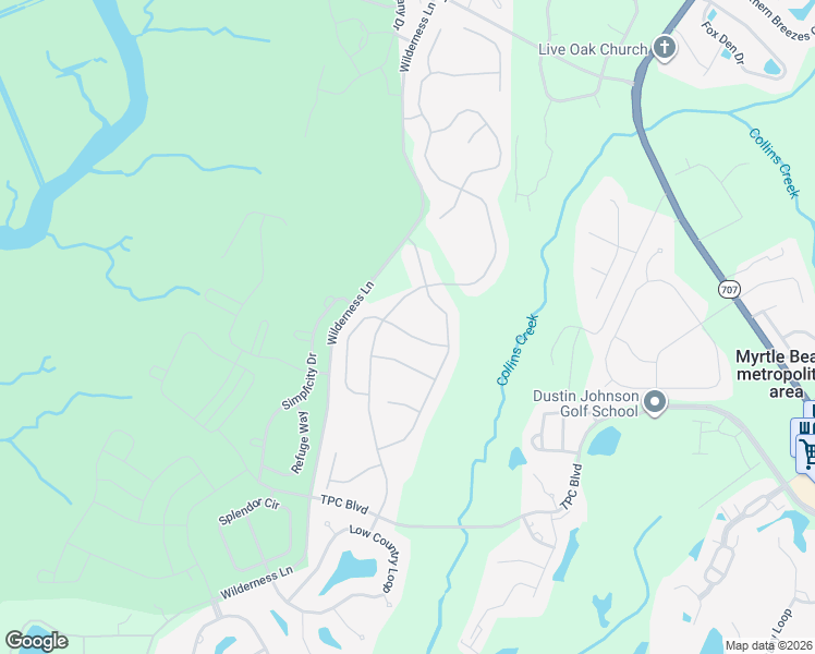 map of restaurants, bars, coffee shops, grocery stores, and more near 513 Inverrary Street in Murrells Inlet