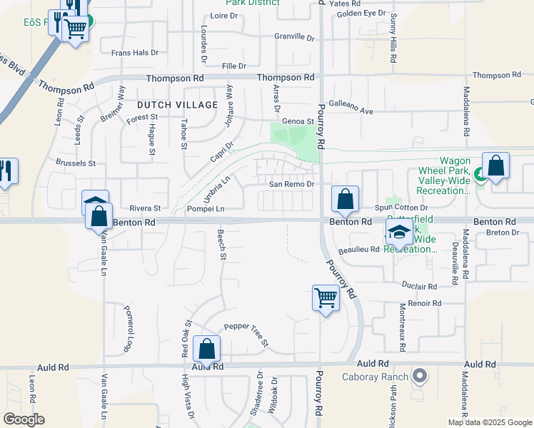 map of restaurants, bars, coffee shops, grocery stores, and more near 36448 Sicily Lane in Winchester