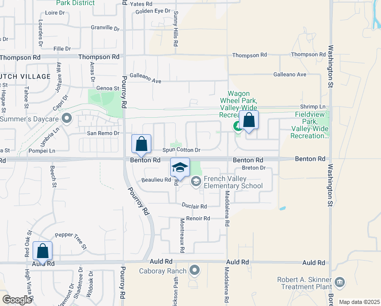 map of restaurants, bars, coffee shops, grocery stores, and more near 32918 Benton Road in Winchester