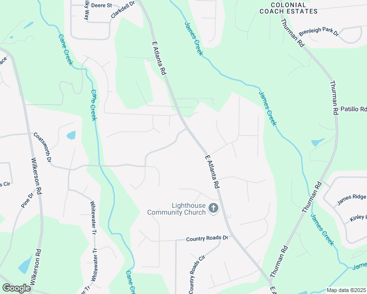 map of restaurants, bars, coffee shops, grocery stores, and more near 1799 East Atlanta Road in Stockbridge