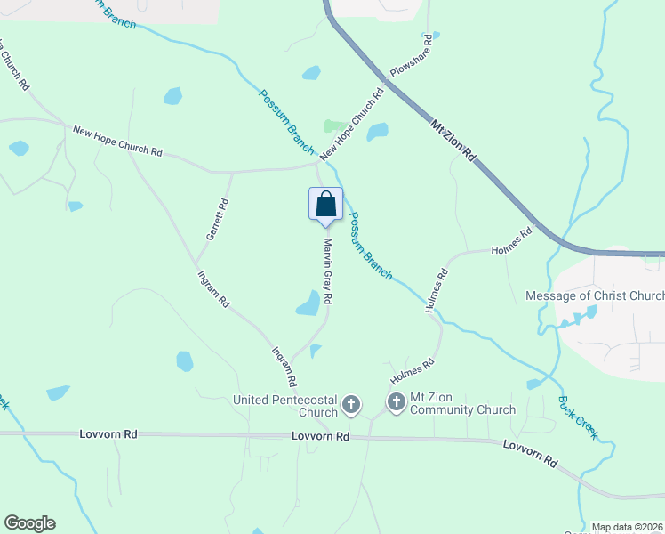 map of restaurants, bars, coffee shops, grocery stores, and more near 190 Marvin Gray Road in Carrollton