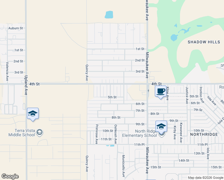map of restaurants, bars, coffee shops, grocery stores, and more near 407 Pontiac Avenue in Lubbock