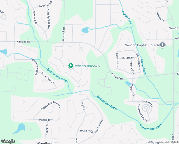 map of restaurants, bars, coffee shops, grocery stores, and more near 190 Meadowbrook Court in Covington