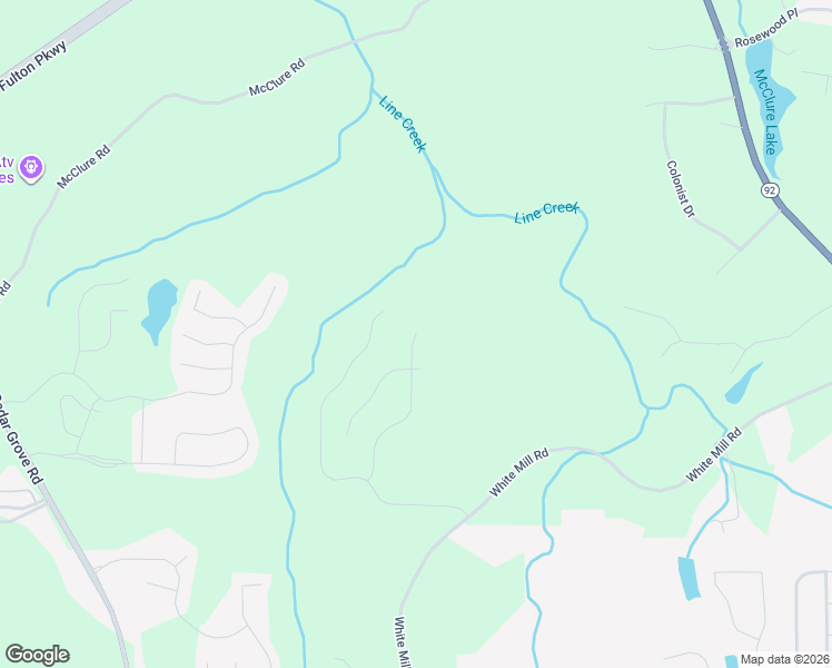 map of restaurants, bars, coffee shops, grocery stores, and more near 422 Samara Court in Fairburn