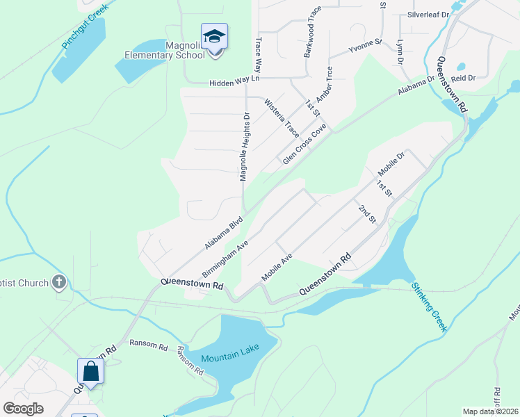 map of restaurants, bars, coffee shops, grocery stores, and more near 336 Alabama Boulevard in Trussville