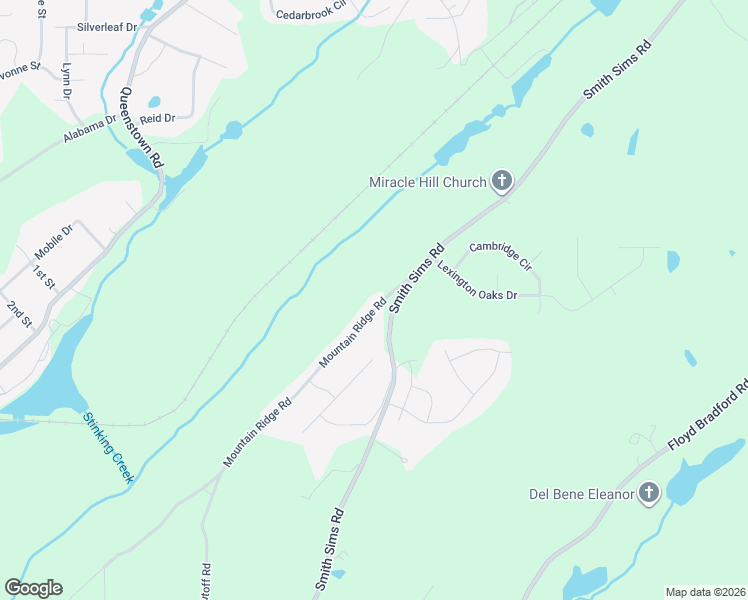 map of restaurants, bars, coffee shops, grocery stores, and more near 6520 Mountain Ridge Road in Trussville