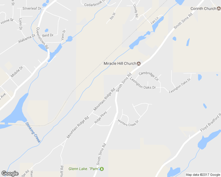map of restaurants, bars, coffee shops, grocery stores, and more near 6520 Mountain Ridge Road in Trussville