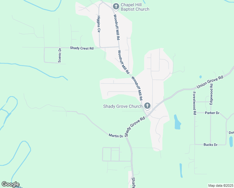 map of restaurants, bars, coffee shops, grocery stores, and more near 5021 Shannon Drive in Adamsville