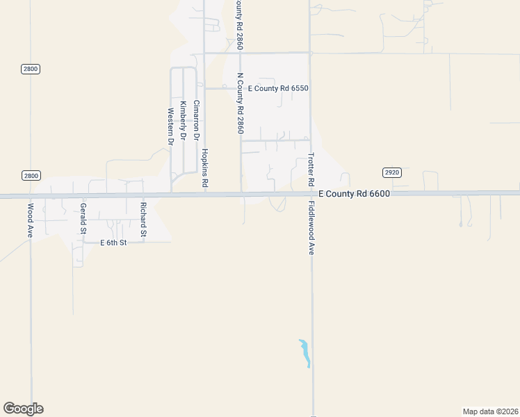 map of restaurants, bars, coffee shops, grocery stores, and more near 5510 East Farm to Market 40 in Lubbock