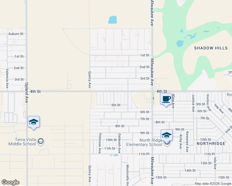 map of restaurants, bars, coffee shops, grocery stores, and more near 6712 4th Street in Lubbock