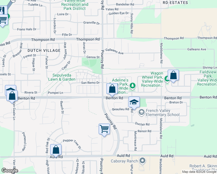 map of restaurants, bars, coffee shops, grocery stores, and more near 32130 Spun Cotton Drive Road in Winchester