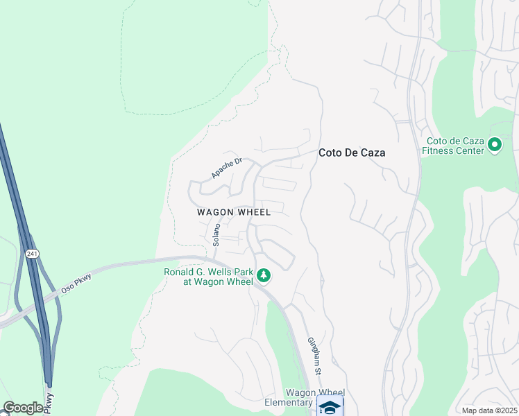 map of restaurants, bars, coffee shops, grocery stores, and more near 6 Cherokee Street in Trabuco Canyon