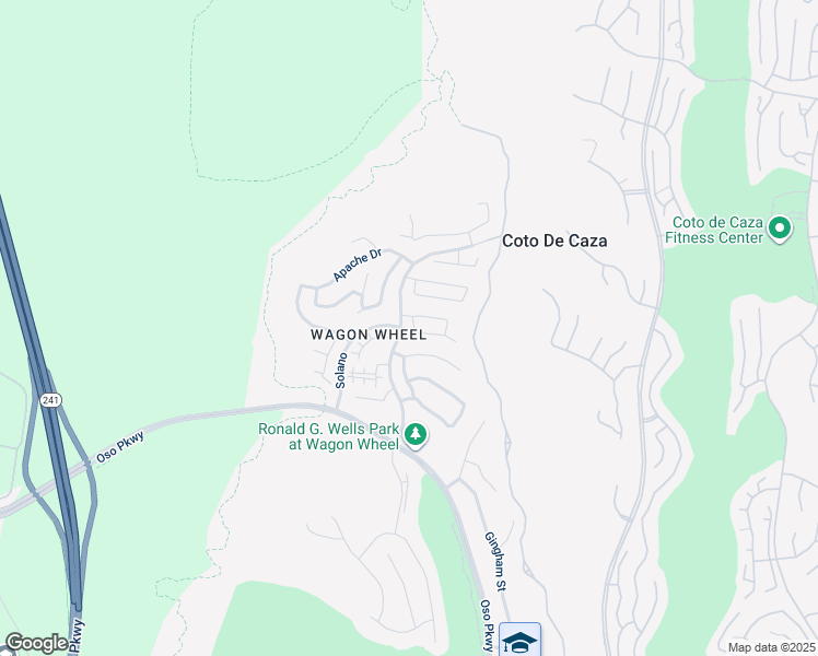 map of restaurants, bars, coffee shops, grocery stores, and more near 6 Cherokee Street in Trabuco Canyon