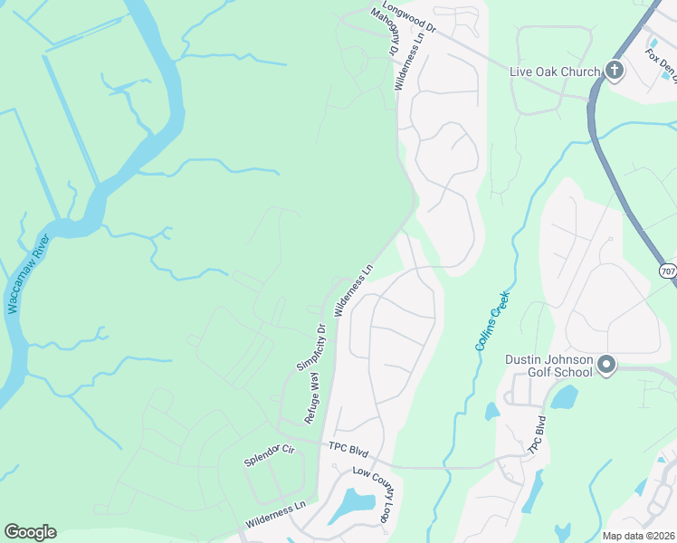 map of restaurants, bars, coffee shops, grocery stores, and more near 517 Daydream Court in Murrells Inlet