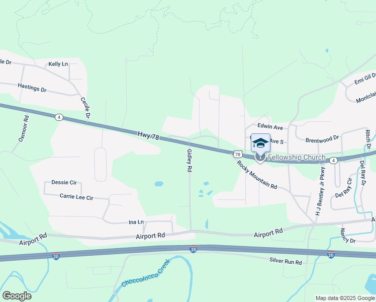 map of restaurants, bars, coffee shops, grocery stores, and more near 3255 Alabama 4 in Oxford