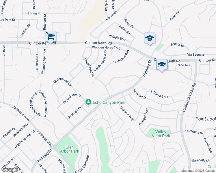 map of restaurants, bars, coffee shops, grocery stores, and more near 23751 Marin Court in Murrieta
